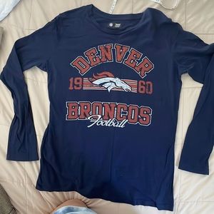 Women’s NFL Denver Broncos long sleeve tshirt.